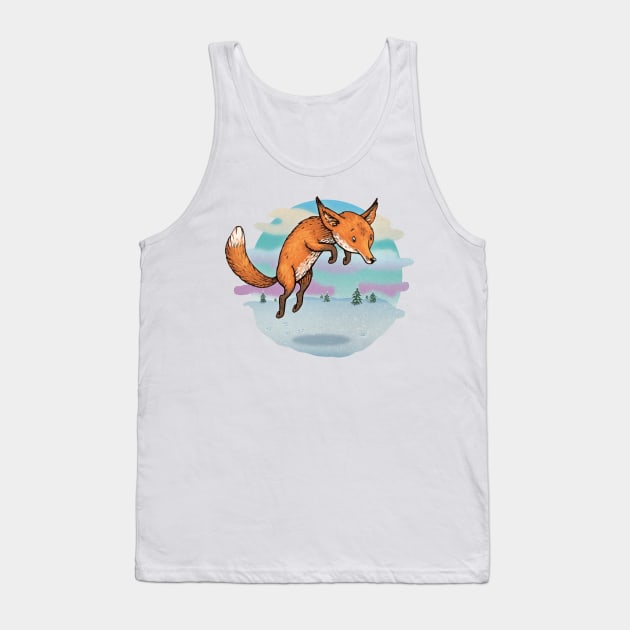 Winter fox - daytime Tank Top by CaroleBielicki